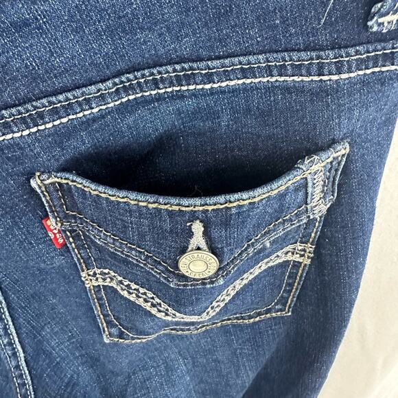 Levi's 529 Curvy Bootcut Medium Wash Mid Rise Denim Jeans Women's Size 31 - Picture 5 of 8